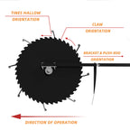Patented Rolling Lawn Aerator Compacted Soil Loosening Manual Coring Tool