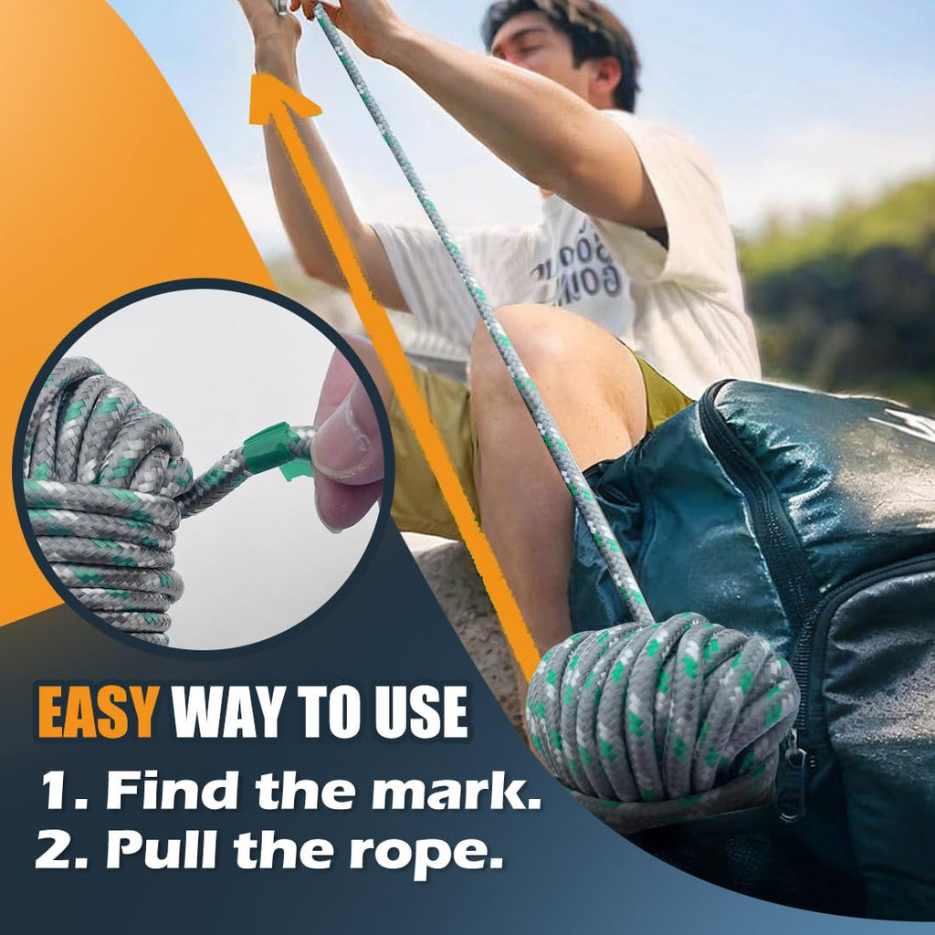 SMART&CASUAL 100 ft 1/4" Polyester Rope (Comparable to Nylon Rope) Poly Strong Utility Cord for Clothes Line Flag Pole Camping Crafting (Gray)