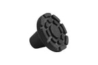 KMINA Crutch Tips 7/8 Inch (x2 Units), All Terrain Non-Slip Cane Tips, Heavy Duty Rubber Replacement, Wide Base Stability, Patented, Made in Europe