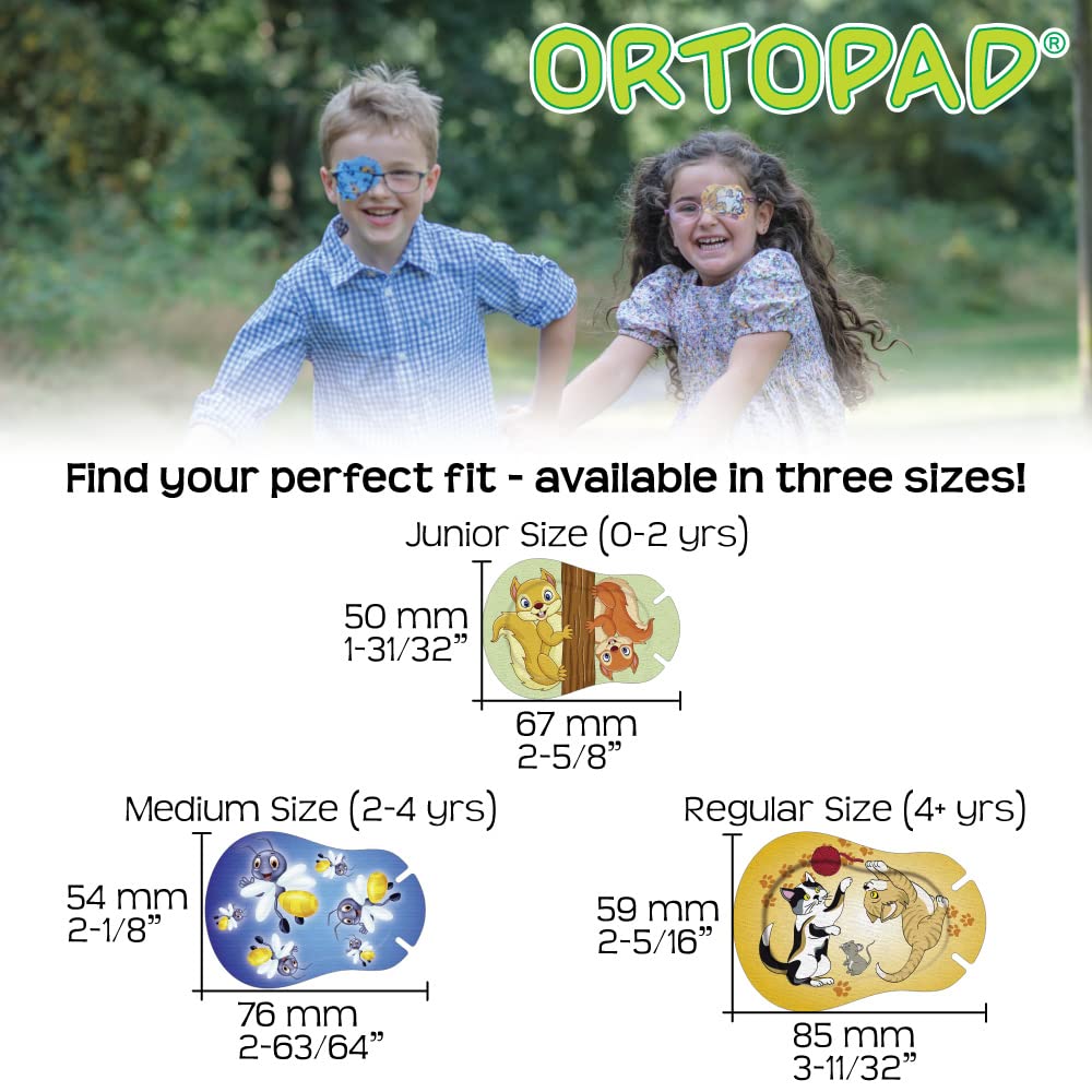 Ortopad® Bamboo Boys Eye Patches, 100-Pack (Regular Size, 4+ yrs) 2 Boxes and 2 Posters