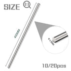 20pcs 2.5MM X 400MM 304 Stainless Steel Round Rods,Metal Solid Shaft Rods (20, 2.5MM X 400)