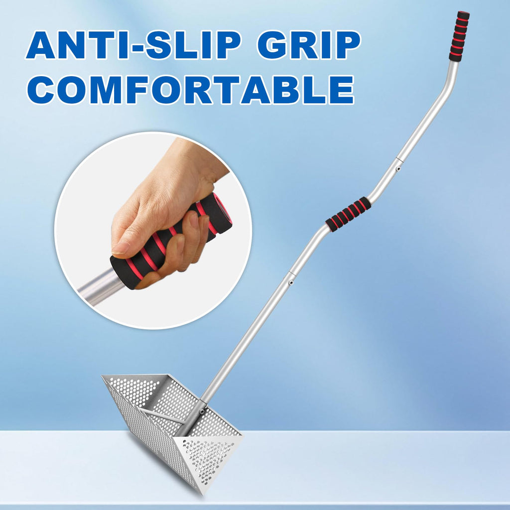 Sand flea rake, 304 Stainless Steel, with Clam Rake, Shovel, 5L Bucket