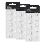 Hearing Aid Domes for Oticon MiniFit Double Vent Bass Domes: 3 Packs (10mm), Universal Domes for Oticon Hearing Aid Supplies