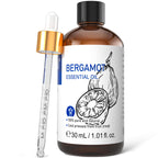 HIQILI Bergamot Essential Oil for Diffuser, Skin, Hair, DIY, 100% Pure & Natural - 1.01 Fl Oz (30 mL)