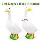 Hofriyo 23 Inch Large Wearable Outfits Porch Goose Statue Figurine, Waterproof Outdoor Sculpture for Front Porch, Patio, Lawn & Garden Decoration, Unique Holiday Birthday Gift for Women
