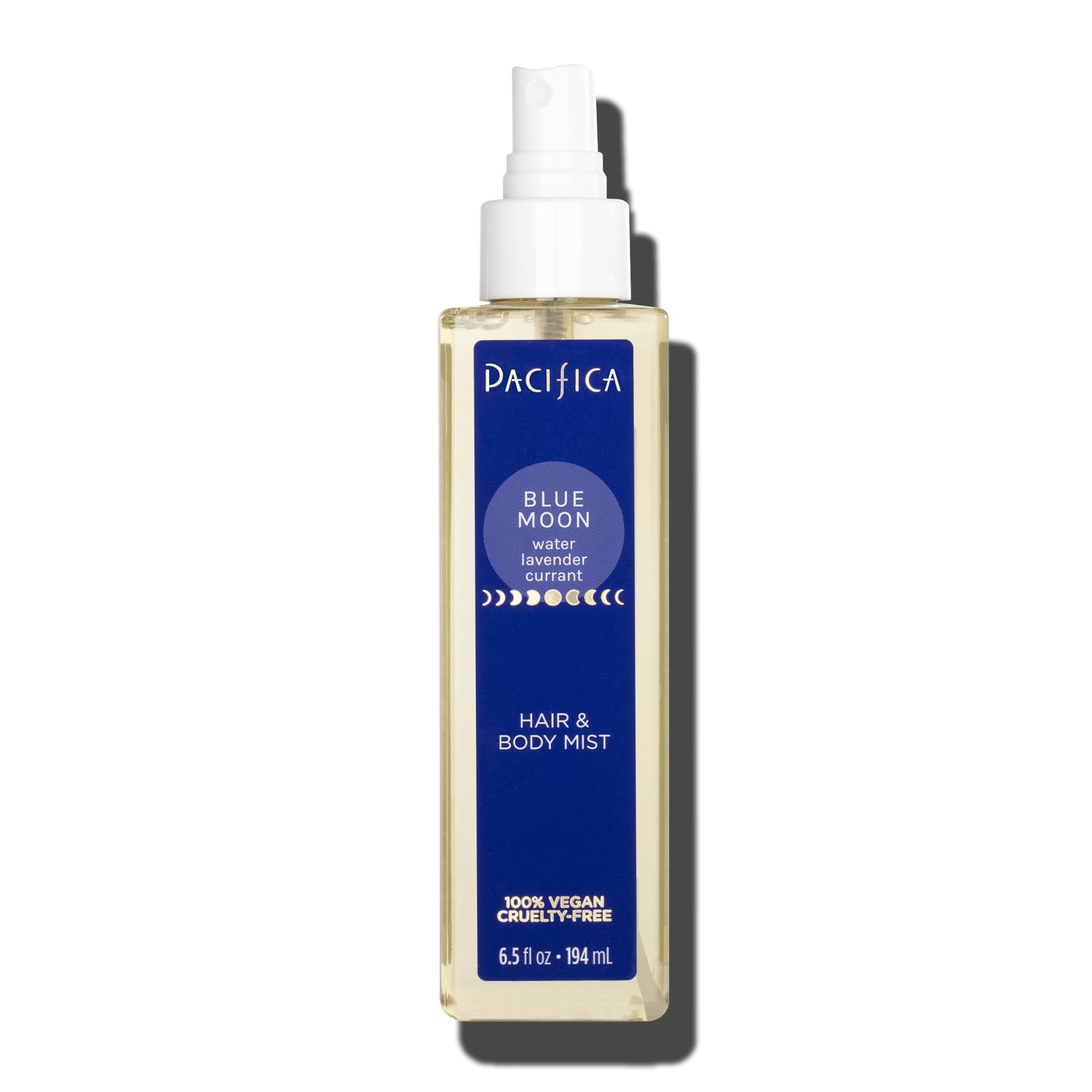 Pacifica Hair Perfume & Body Fragrance Spray Mist - Blue Moon with Lavender & Currant ��� Alcohol-Free, Vegan & Cruelty-Free, 6.5 oz