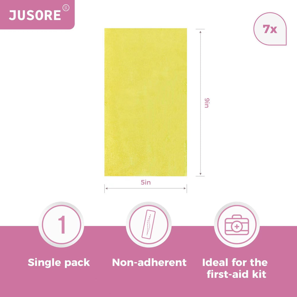 JUSORE Xeroform Petrolatum Dressing - FSA-HSA, 5"x9" Medical Non Stick