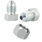 JIC 06 Hydraulic Cap and Plug Hose Tube and Pipe Fitting Kit, 37 Degree Pipe Fitting Kit Cap and Plug Kit(8 Sets）