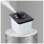 amocane Sauna Steam Portable Pot 4L, Stainless Steel Steam Generator for Saunas Home Spa Fumigation Steam Machine for Body Detox with Remote Control Anti-riot Device (110V, White)