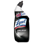 Lysol Lime & Rust Toilet Bowl Cleaner Gel, For Cleaning and Disinfecting, Destroys Stains including those from Hard Water and Rust, 24oz (Pack of 9)