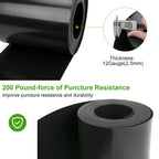 12 Gauge 40 Feet Grass Weed Barrier Landscape Edging 10 inch Depth Flexible Border Roll Lawn Landscape Garden Edging for Backyard Driveway Path Sidewalk