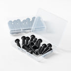 3/16-24 x 5/8" (50 Pack) Flat Head Hex Socket Cap Screws Bolts, Black Oxide 304 Stainless Steel 18-8, Hex Drive, Bright Finish, Fully Machine Thread
