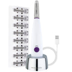 Michael Todd Beauty - Sonicsmooth – SONIC Technology Dermaplaning Tool - 2 in 1 Women’s Facial Exfoliation & Peach Fuzz Hair Removal System with 8 Weeks of Dermaplaning Blades