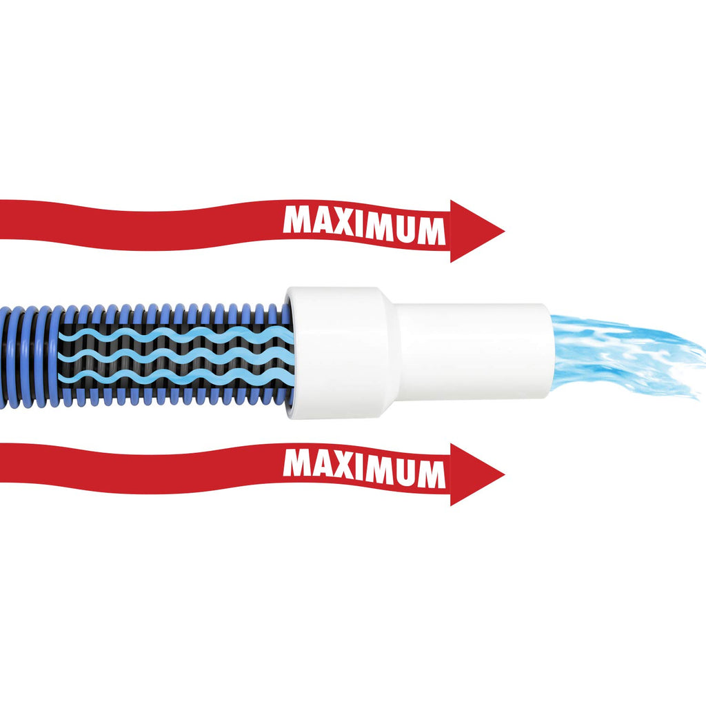 Poolmaster Manual Pool Vacuum Hose, 45 Ft x 1-1/2” for Inground & Above Ground Pools, Not for Automatic Cleaners, Kink-Free, Heavy Duty Pool Cleaner Hose with Swivel Cuff – Made in USA