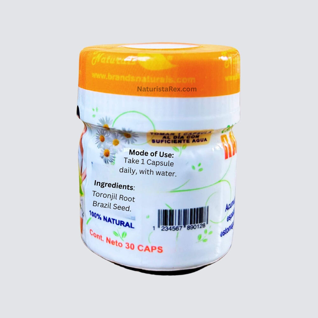 Brands Naturals Raiz de TORONJIL & Brazil Seed (Semilla de Brasil) 30 Capsules - 30 Day Supply