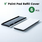 VOOMEY 6pack of Paint Edger Replacement Pads, Edge Painting Tool for Walls Pads, Replacement Pad Bundle for Corner Painter and Trim Painting Tool (Only Applicable to VOOMEY 9 inch Paint Pad)