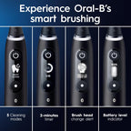 Oral-B iO Series 7G Electric Toothbrush with Replacement Brush Head, White Alabaster