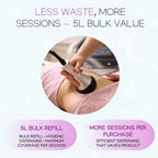 Absonic Clear Conductive Gel for Ultrasound, Cavitation Machine, Laser Hair Removal & RF Devices – Body Sculpting Gel 5 Liter (1.3 Gallon) Bulk Refill – Paraben-Free, Hypoallergenic