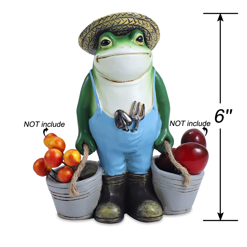 SisBroo Frog Garden Decor, Frogs Garden Statue for Yard, Garden, Indoor Outdoor Decoration and Housewarming Gift