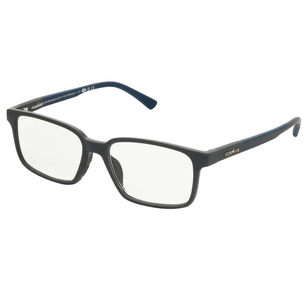 Foster Grant IRONMAN Men's Chase Square Reading Glasses, BLACK, 1.5x