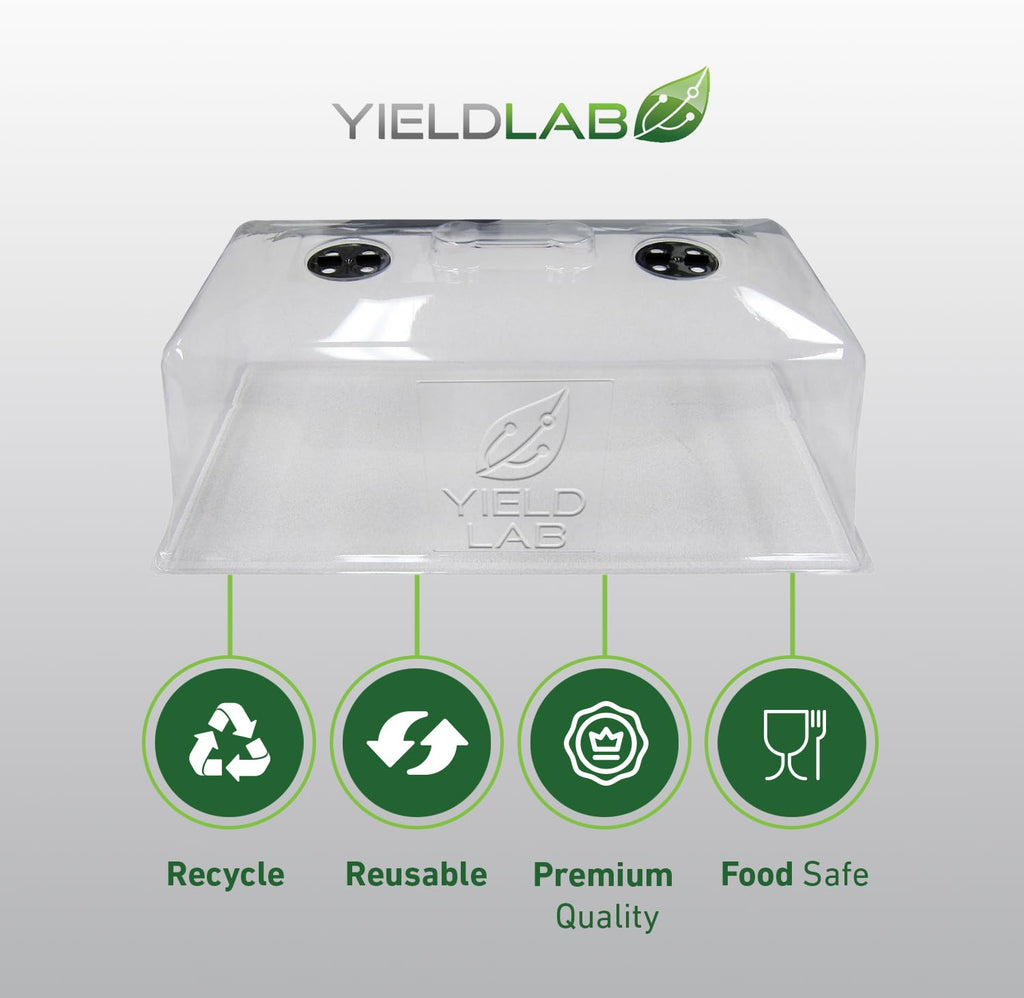 Yield Lab 7 Inch Clone Dome - 5 Pack Humidity Vented Domes - Plant Growing