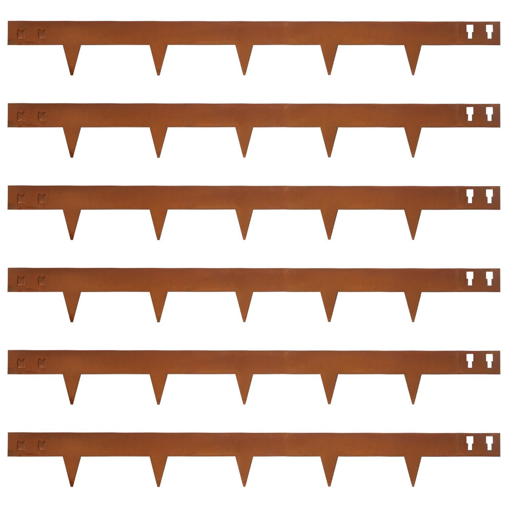 GZGNEEVL Corten Steel Landscape Edging 4.5" H x 40" L, Metal Garden Edging