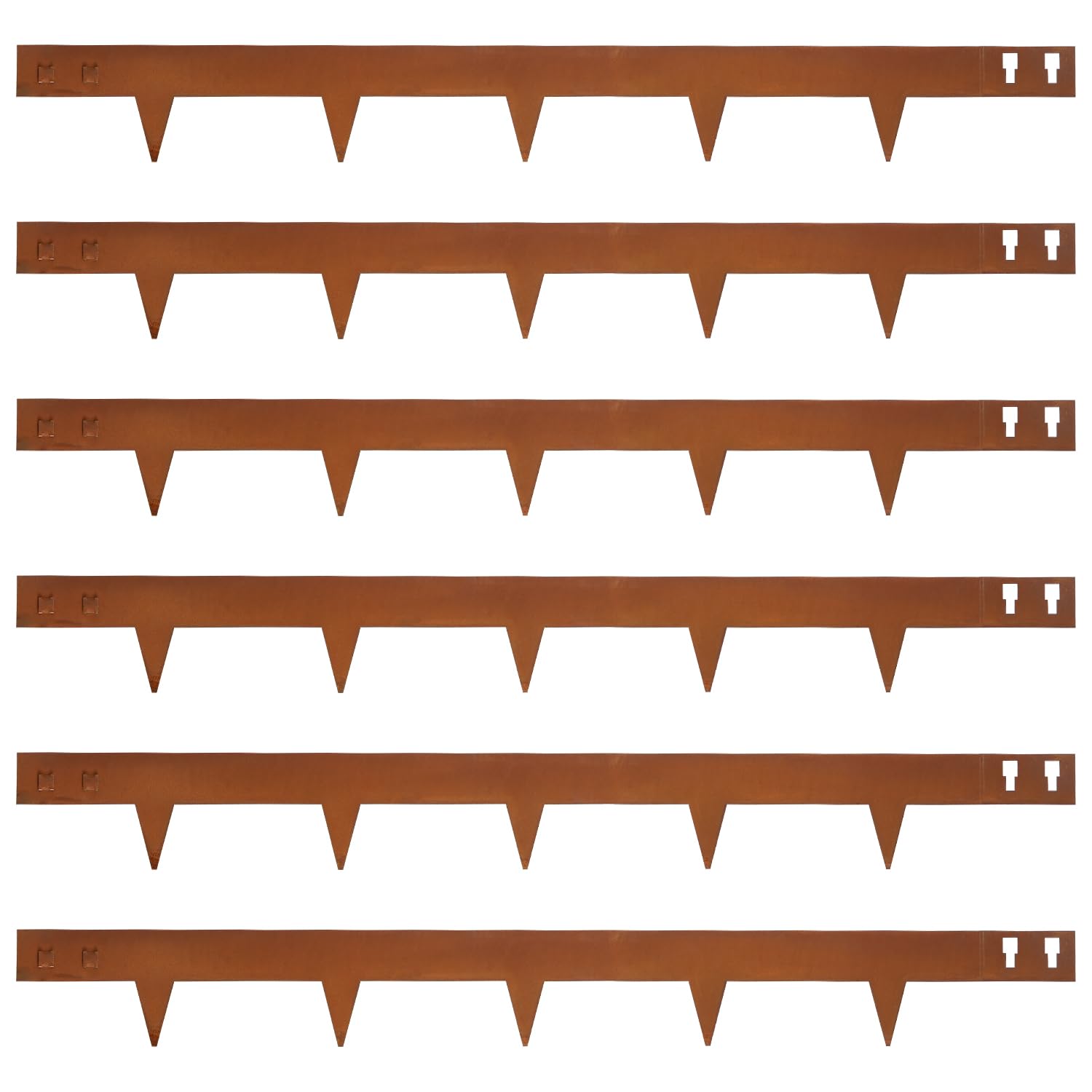 GZGNEEVL Corten Steel Landscape Edging 4.5" H x 40" L, Metal Garden Edging
