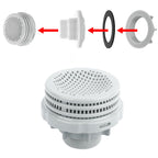 10746 （4 piece set）Strainer for Intex pool replacement parts, includes pool large filter parts 10744 10256 10255 threaded filter connector nut washer