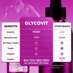 (5 Pack) Glycovit Drops, Official GlycovitDrops with All Natural Ingredients, Advanced Health and Wellness Vitamin Supplements Formula Max Strength Active Lifestyle Multivitamin Support (150 Servings)