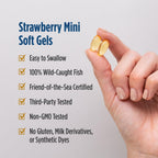 Nordic Naturals Ultimate Omega 2X Teen, Strawberry - 60 Mini Soft Gels - 1120 mg Total Omega-3s with EPA & DHA - Brain Health, Positive Mood, Social Development, Learning - Non-GMO - 30 Servings