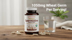 Lekithos Organic Spermidine Capsules | Organic Wheat Germ Extract | Promotes Cell Renewal, Better Aging | Thiamine, Zinc, Manganese | 1050mg Per Serving | USDA Organic, Vegan, Non-GMO | 120 Capsules