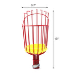 Suwimut 2 Pack Fruit Picker Basket Head, Fruit Harvesting Tool for Gathering Apple Mango Orange Avocados Lemon Peach, Fruits Tree Grabber Tool with Foam Cushion to Prevent Bruising (Pole Not Included)
