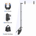 EMART Backdrop Stand 10x7FT Adjustable Back Drop Stand for Party Photoshoot