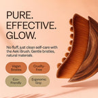 Aeki Lymphatic Contour Face Brush - Reduces Puffiness & Restores Definition, Aeki Lymphatic Face Brush, 100% Gentle & Soft on Skin | Naturally Sculpted Look,Aekii Facial Brush (2 Set)