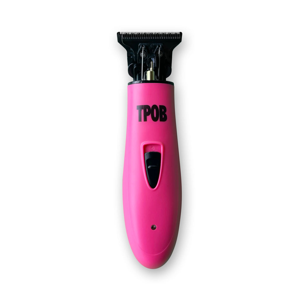 TPOB Slime 2 Barber Hair Clippers Trimmer Shaver Set for Men with Matte Green Case and X Fade Blade (Pink)