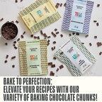 Scharffen Berger Baking Chocolate Chunks (7 Ounce, Pack of 3) - Oat Milk Chocolate Chunks for Baking with Coconut Sugar, 43% Cacao, - Gluten Free, Vegan Chocolate, Non GMO Natural Chocolates, Individual Baking Chocolate
