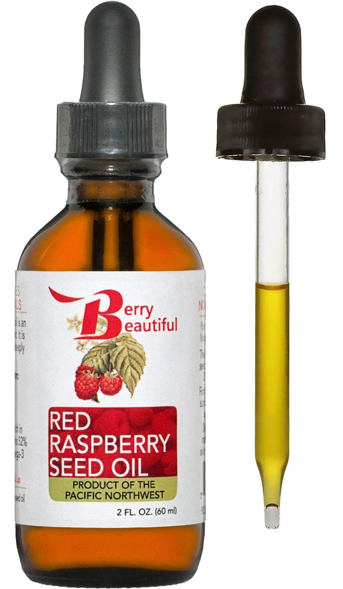 Berry Beautiful 100% Pure Red Raspberry Seed Oil – 2 fl oz | Sustainably Cold-Pressed from Northwest Co-op Raspberries