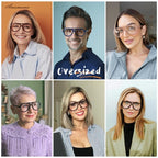 AMOMOMA 3 Pack Retro Aviator Reading Glasses for Women Men,Classic Large Oversized Reader Blue Light Computer Frame AM6111 C1+C2+C3 2.5X