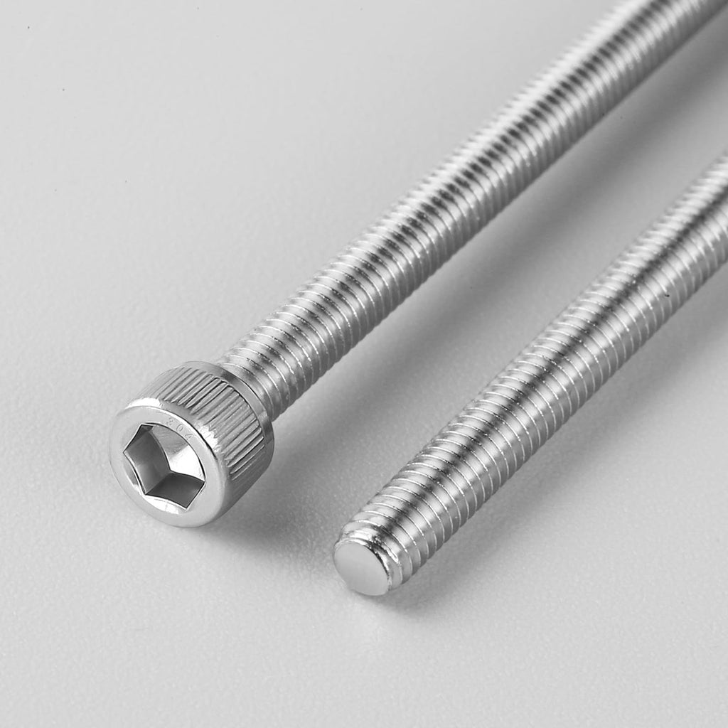 BNUOK 60pcs M3 x 60mm Hex Socket Head Cap Screws Bolts, 304 Stainless Steel 18-8, Allen Socket Drive,Bright Finish, Full Threads,with Hex Spanner