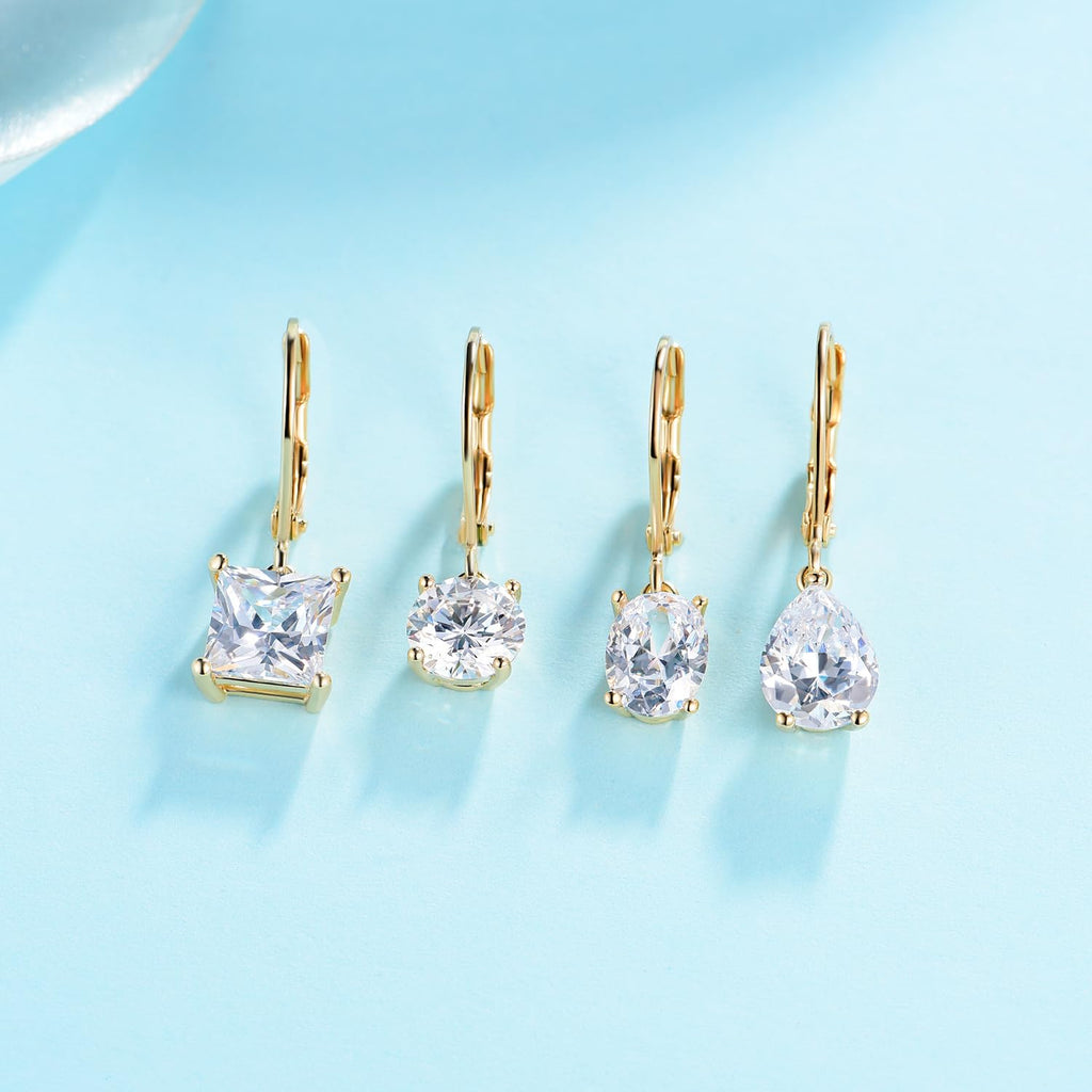 MDFUN Dangle Drop Earrings for Women Teardrop/Round/Oval/Square