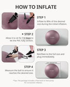 Trideer Exercise Ball Yoga Ball ��� Office Seating & Balance Ball Chair, Stability Ball for Pilates, Physical Therapy,Core Training & Balance Improvement & Stretching