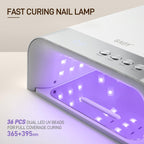 GAOY Professional UV Nail Lamp, Big Cavity Design for Long Nails, White