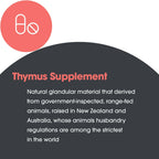 Allergy Research Group ARG Thymus - Glandular Supplement - Freeze-Dried Tissue - Immune System Support - Lyophilized Extract - Hypoallergenic & Non-GMO - 37 Servings - 75 Vegicaps