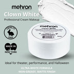 Mehron Makeup Clown White - 7 oz, Full Coverage Cream Face & Body Paint