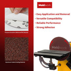 Sanding Belts & PSA Sanding Discs Set - 10 Pack 4x36 Inch Aluminum Oxide Belts (80/120/150/240/400 Grit) and 18 Pack 6-Inch Self-Adhesive Discs (80/100/120/180/240/400 Grit) for Wood, Metal Polishing