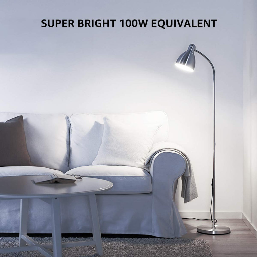 Lepro 100W Equivalent LED Light Bulbs, 14W 1500 Lumens Daylight White 5000K Non-Dimmable, A19 E26 Standard Base, 10000 Hour Lifetime, Pack of 3