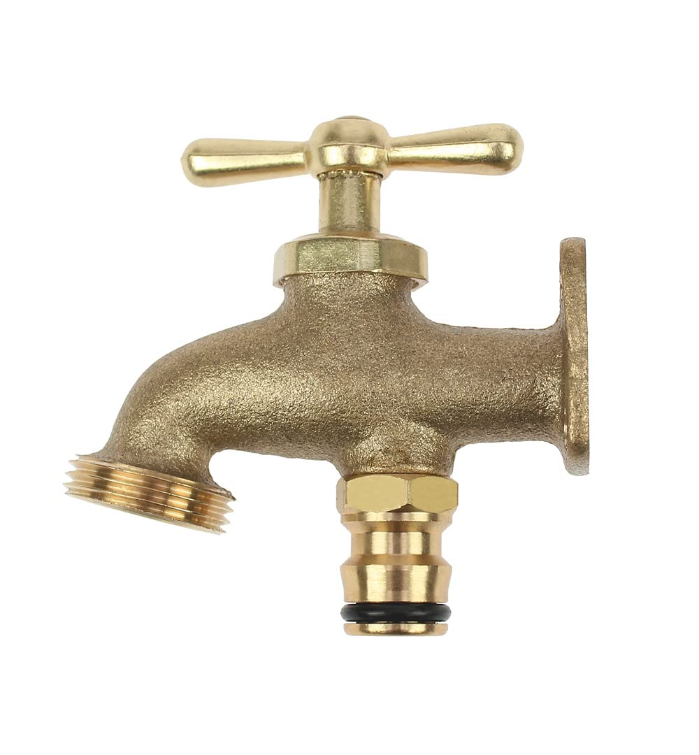 Darlac Take Anywhere Outside Tap, Portable Outdoor Water Tap for Gardens, Solid Brass ¾ BSP Thread, Mobile Water Access for Gardening and Allotments, Ref. DW420, Plumbing-Free Hose Compatible Design