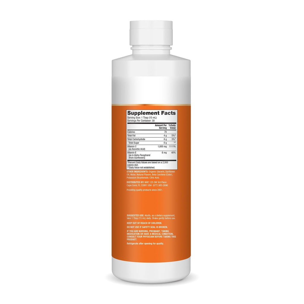 Dr. Mercola Liquid Liposomal Vitamin C - Antioxidant & Immune Support Supplement - Includes Vitamin E - GMO-Free, Gluten-Free & Soy-Free - Citrus Vanilla Flavor - 450 mL (30 Servings)