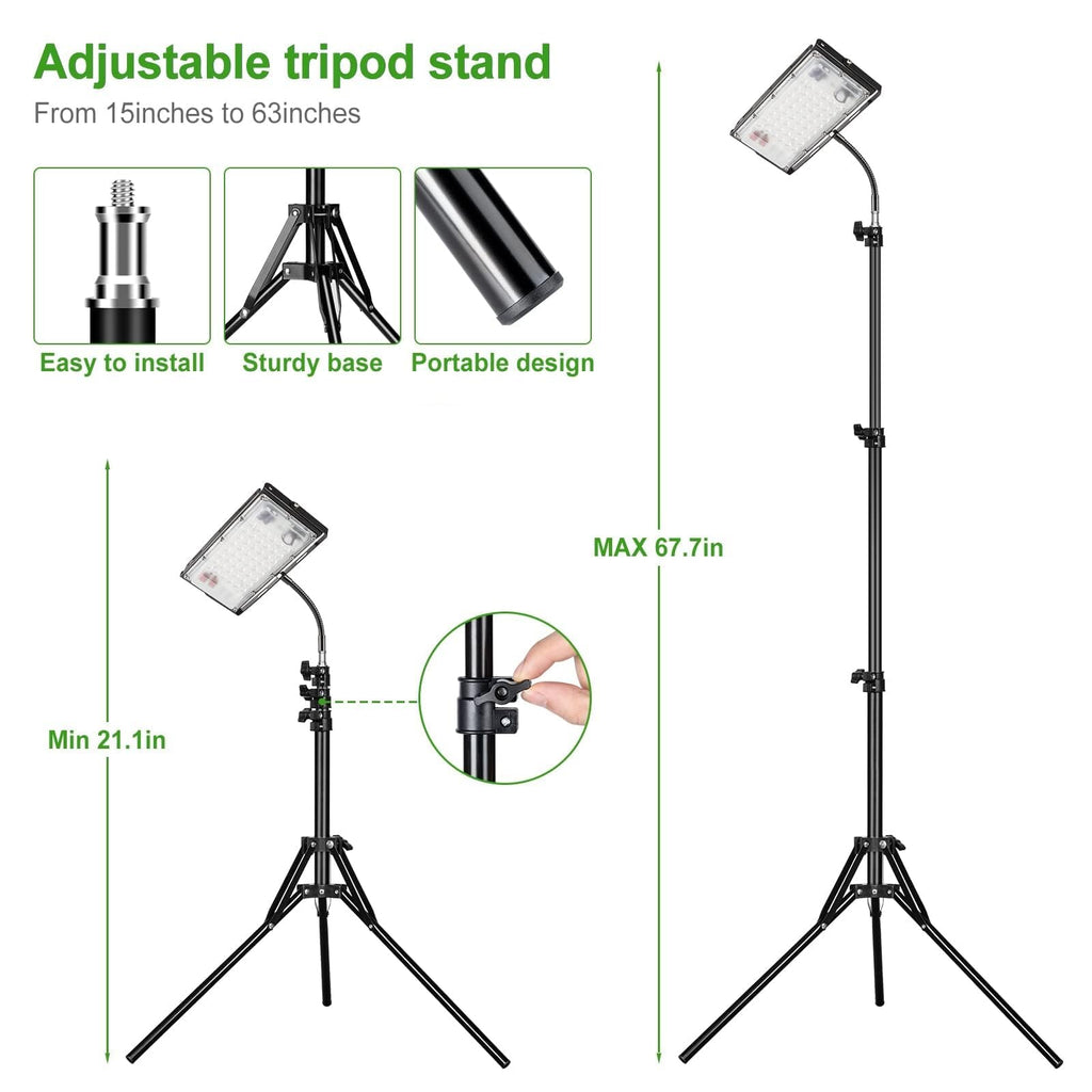 LBW Grow Light with Stand, Full Spectrum Floor Grow Light for Indoor Plants