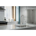 Moen Adler Spot Resist Stainless One-Handle High Arc Pulldown Kitchen Faucet with Power Clean, 87233SRS